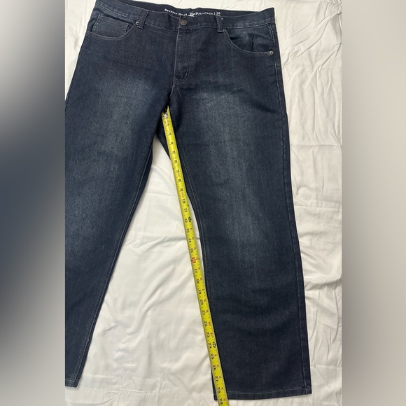 Beverly Hills Polo Club Dark Blue Straight Jeans Size 38/30 - Picture 7 of 8